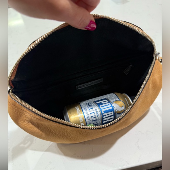 Rebecca Minkoff Bree Belt Bag - Honey Nubuck Suede Leather - Picture 14 of 16